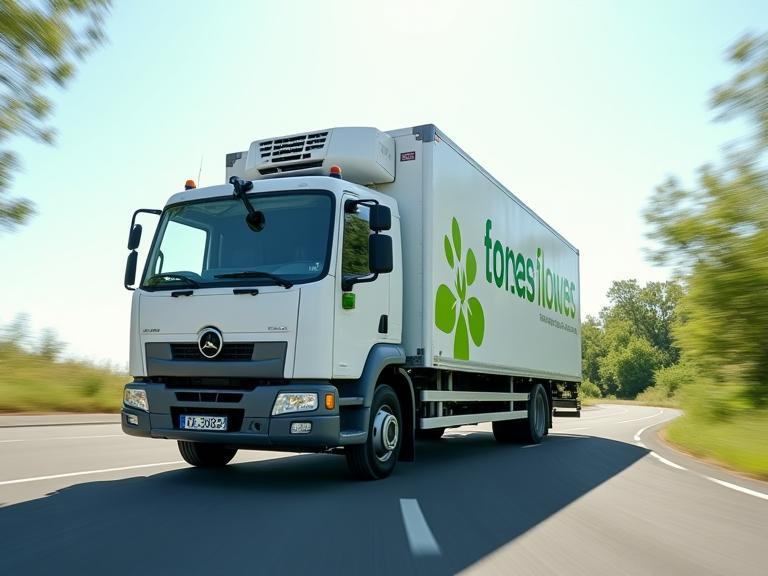 冷蔵トラックでの配送