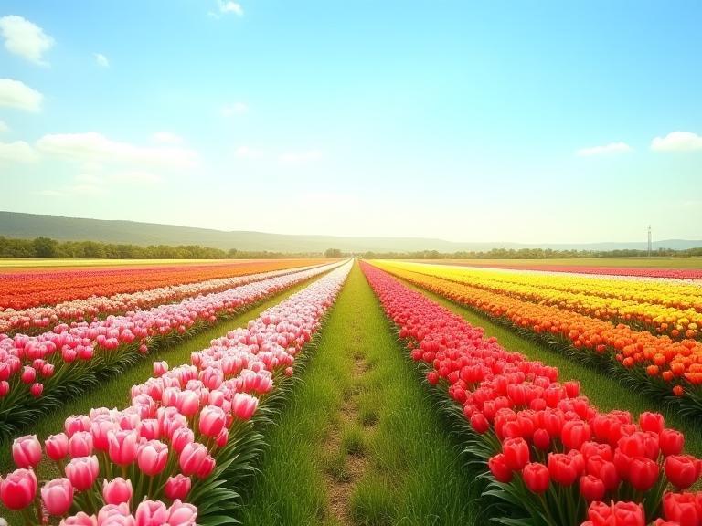 契約農園の花畑